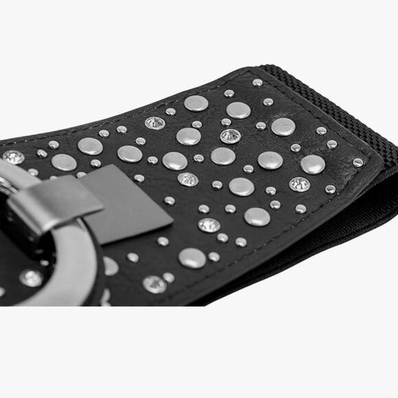 Wide Elastic Stretch Retro Belt - Picture 3 of 6